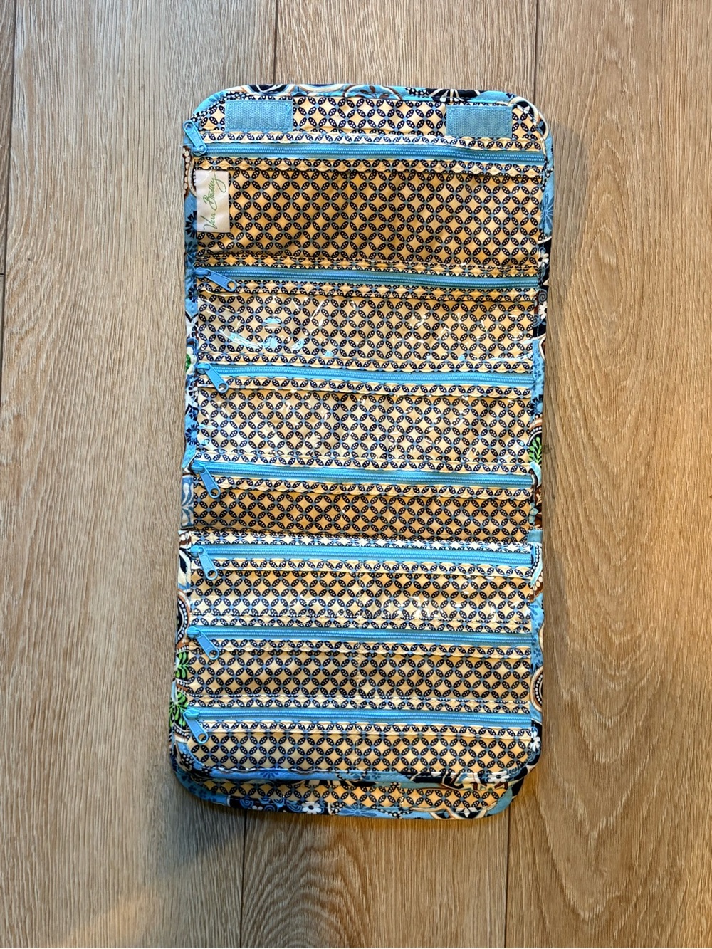 Vera Bradley Quilted Floral Travel Jewelry Organizer - Blue Multi - Picture 3 of 6